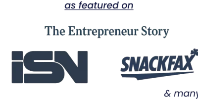 As featured on The Entrepreneur Story, ISN, Snackfax & many more